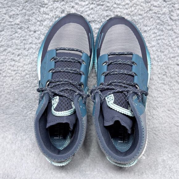 L.L.Bean Dirigo Womens Size 7 Hiking Sneaker Boots Blue Gray Nubuck Mesh - Picture 5 of 9